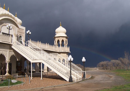 Sri Sri Radha Krishna Temple Rainbow